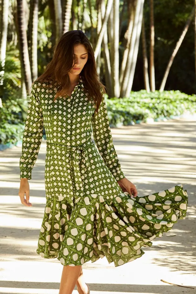 Women MISA Los Angeles Dresses MARTINE DRESS Rattan Tile Mix