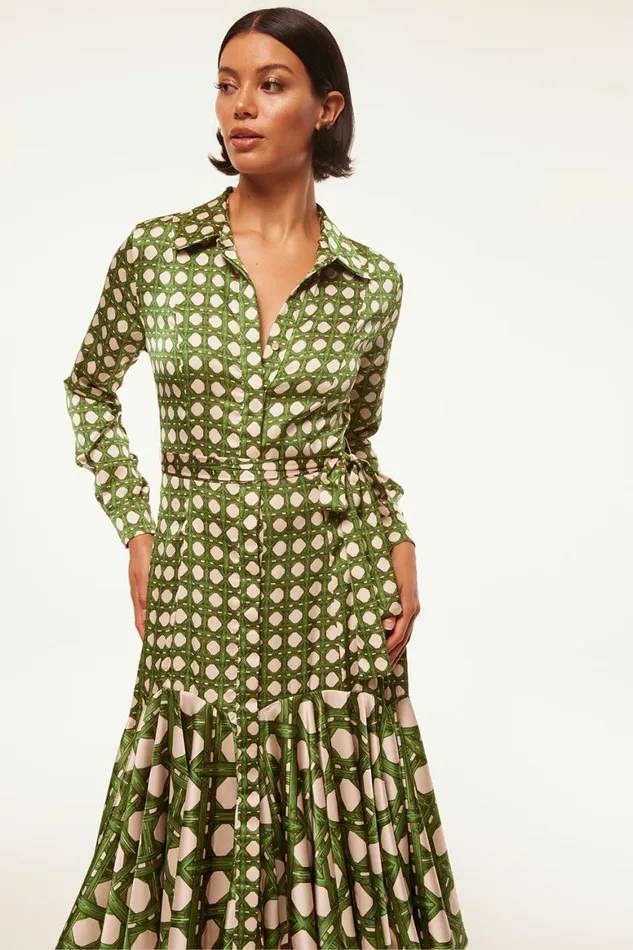 Women MISA Los Angeles Dresses MARTINE DRESS Rattan Tile Mix