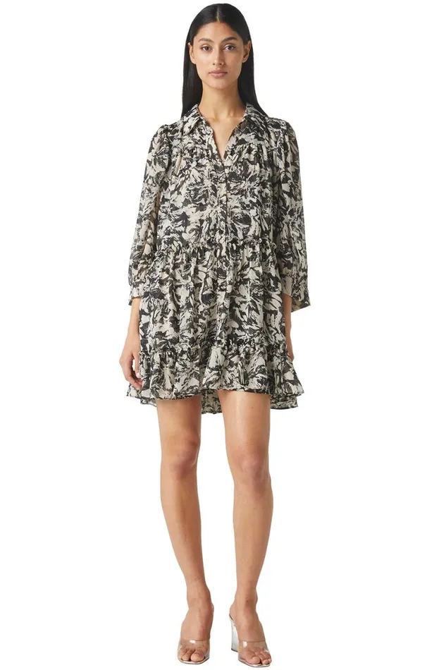 Women MISA Los Angeles Dresses MITA DRESS Tonal Abstract