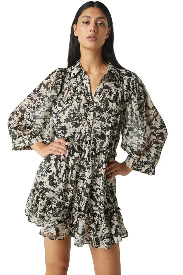 Women MISA Los Angeles Dresses MITA DRESS Tonal Abstract