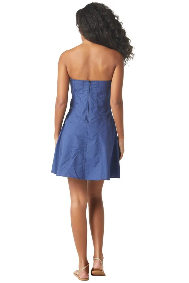 Women MISA Los Angeles Dresses NISHA DRESS Indigo Blue
