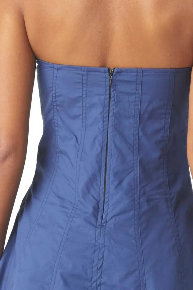 Women MISA Los Angeles Dresses NISHA DRESS Indigo Blue