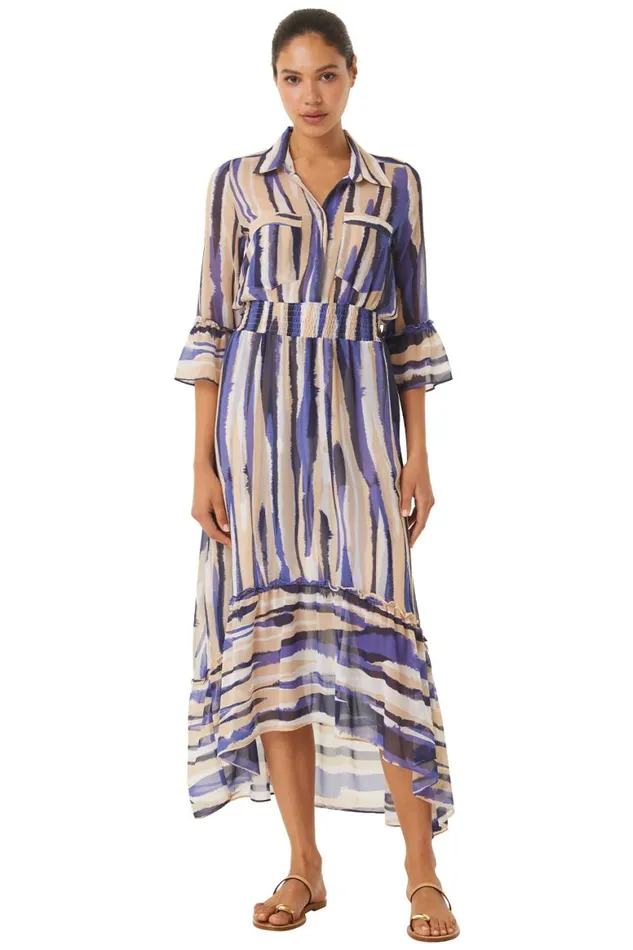 Women MISA Los Angeles Dresses OFELIA DRESS Striped Instinct