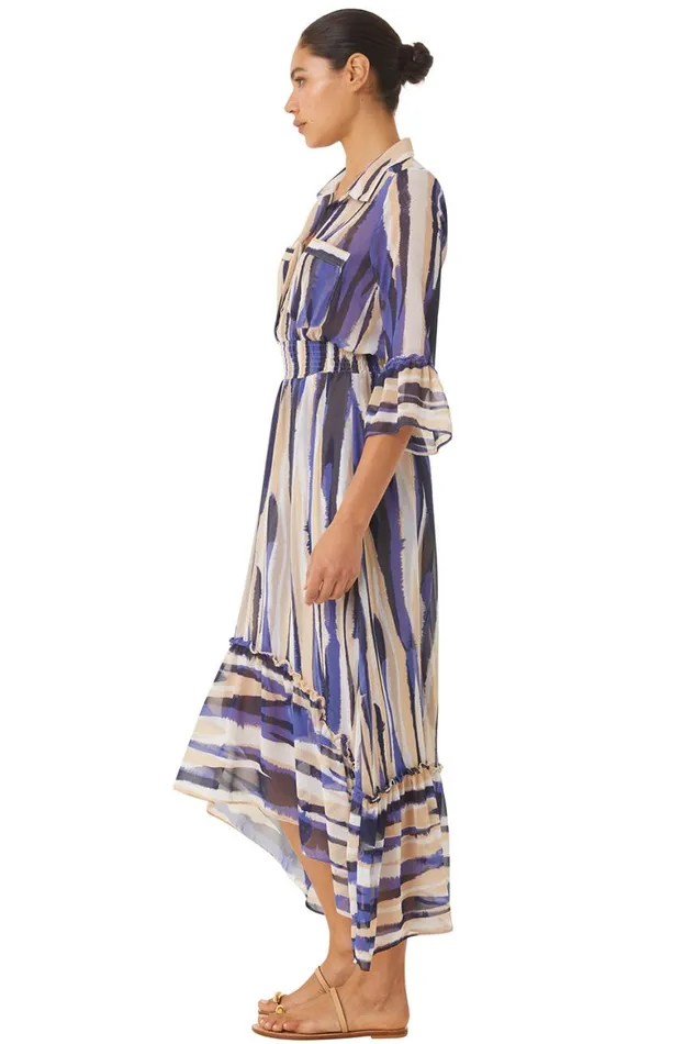 Women MISA Los Angeles Dresses OFELIA DRESS Striped Instinct