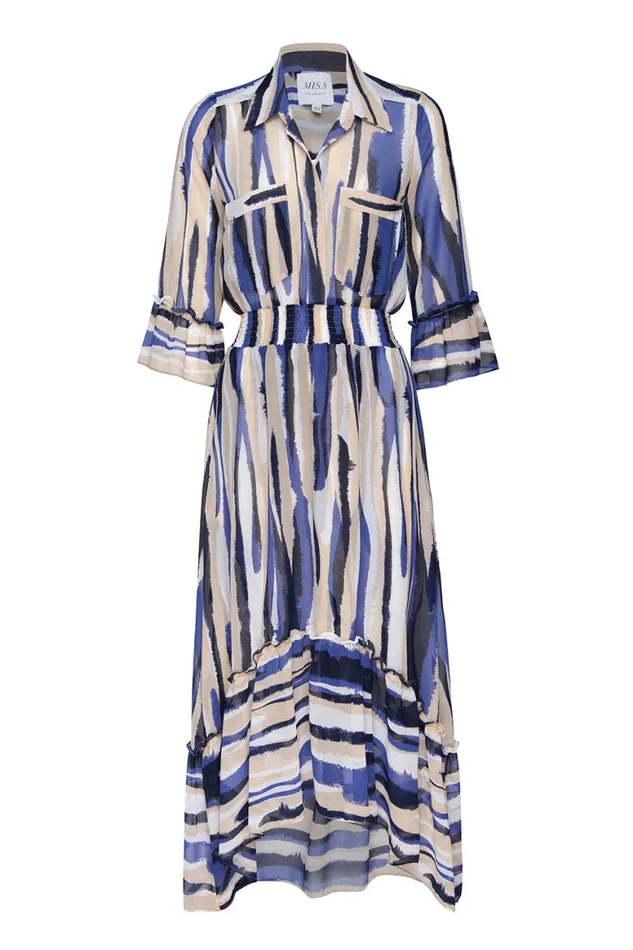 Women MISA Los Angeles Dresses OFELIA DRESS Striped Instinct