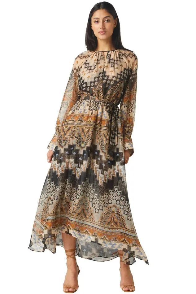 Women MISA Los Angeles Dresses PALOMA DRESS Alhambra Mosaic