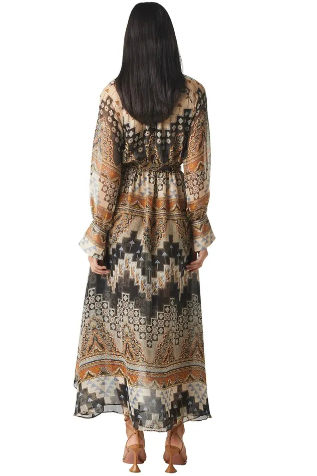 Women MISA Los Angeles Dresses PALOMA DRESS Alhambra Mosaic