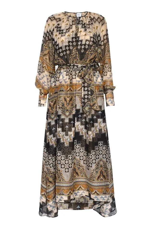 Women MISA Los Angeles Dresses PALOMA DRESS Alhambra Mosaic