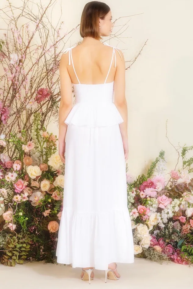 Women MISA Los Angeles Dresses ROSIE DRESS White
