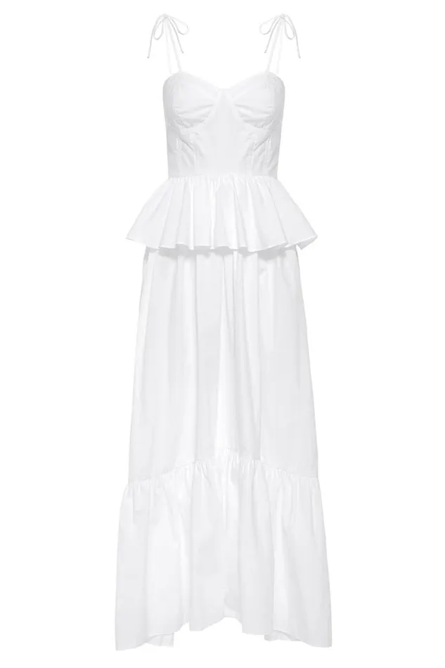 Women MISA Los Angeles Dresses ROSIE DRESS White