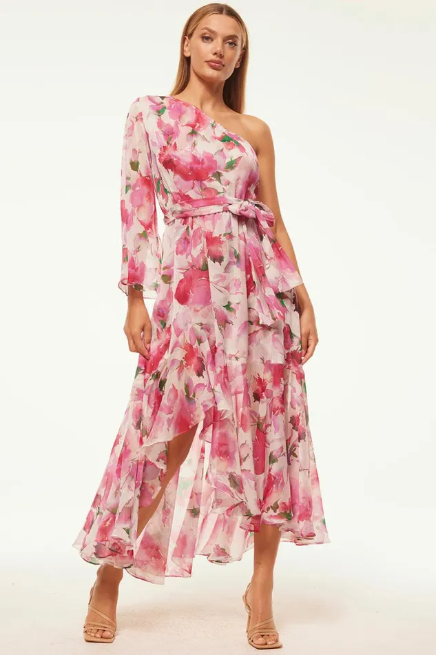 Women MISA Los Angeles Dresses SABRINA DRESS Garden Fuchsia