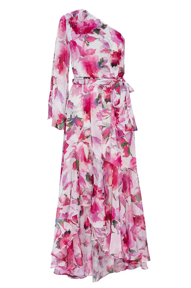 Women MISA Los Angeles Dresses SABRINA DRESS Garden Fuchsia