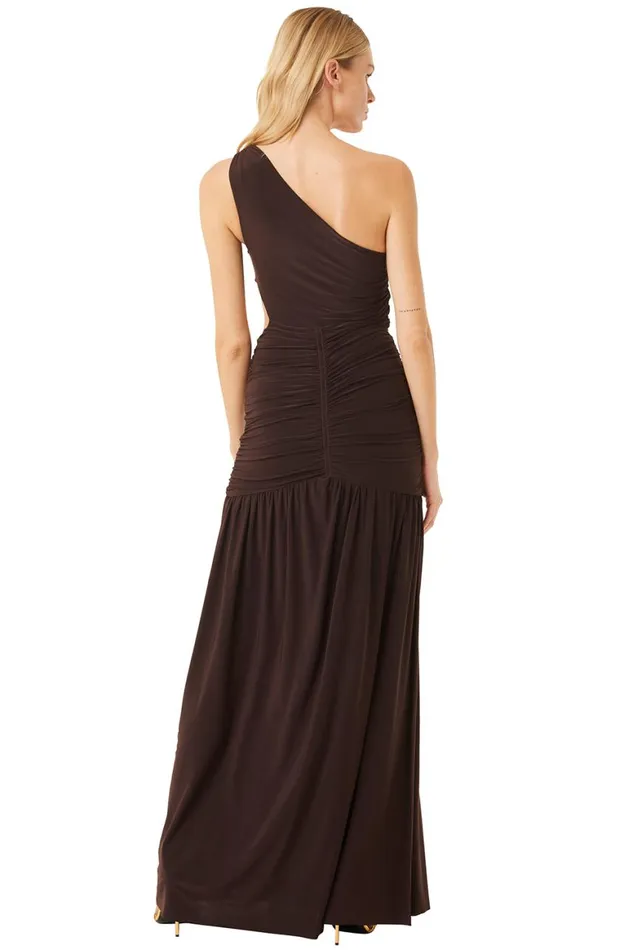 Women MISA Los Angeles Dresses SAMSARA DRESS Espresso