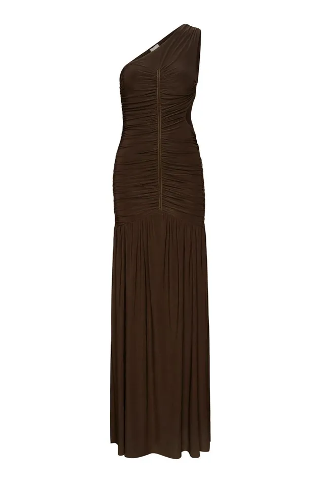 Women MISA Los Angeles Dresses SAMSARA DRESS Espresso