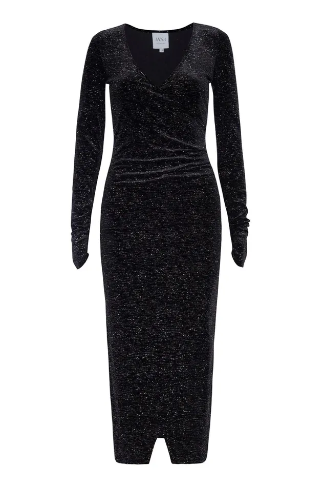Women MISA Los Angeles Dresses SETARAH DRESS Astral Dusted