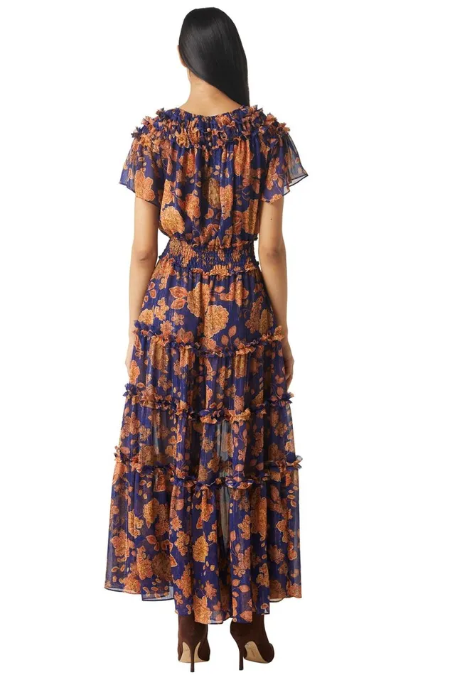 Women MISA Los Angeles Dresses SUKI DRESS Blue Marigold