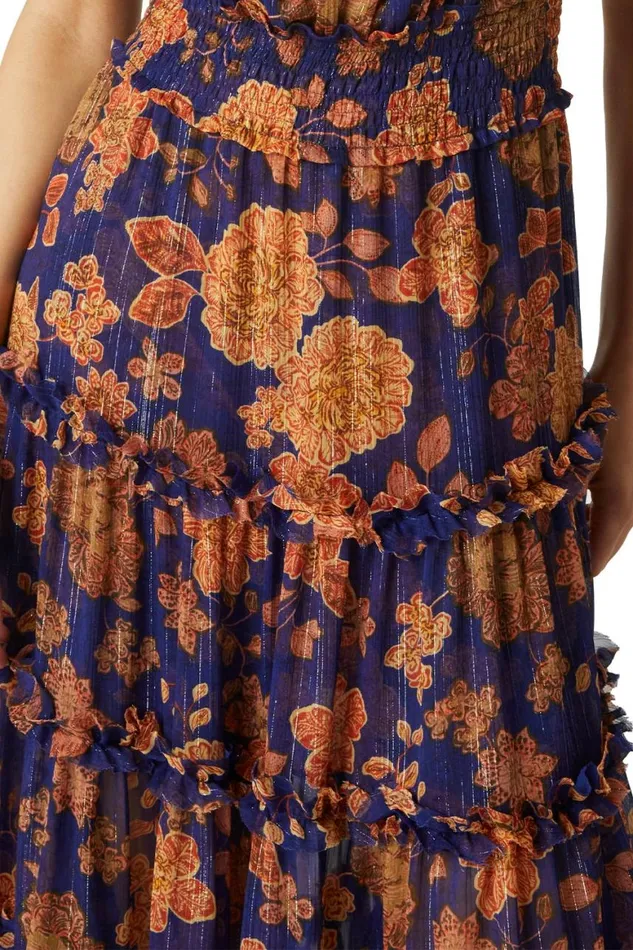 Women MISA Los Angeles Dresses SUKI DRESS Blue Marigold