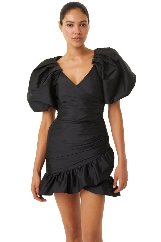 Women MISA Los Angeles Dresses SYBIL DRESS Black