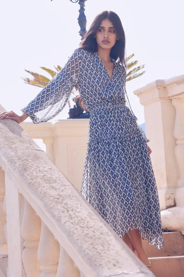 Women MISA Los Angeles Dresses TASIA DRESS Peridot Eyes