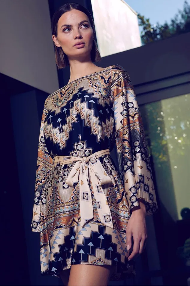 Women MISA Los Angeles Dresses TWIGGY DRESS Alhambra Mosaic