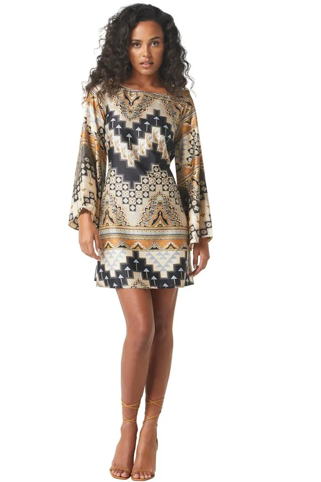 Women MISA Los Angeles Dresses TWIGGY DRESS Alhambra Mosaic