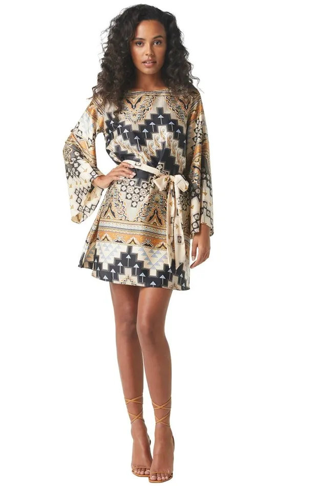 Women MISA Los Angeles Dresses TWIGGY DRESS Alhambra Mosaic
