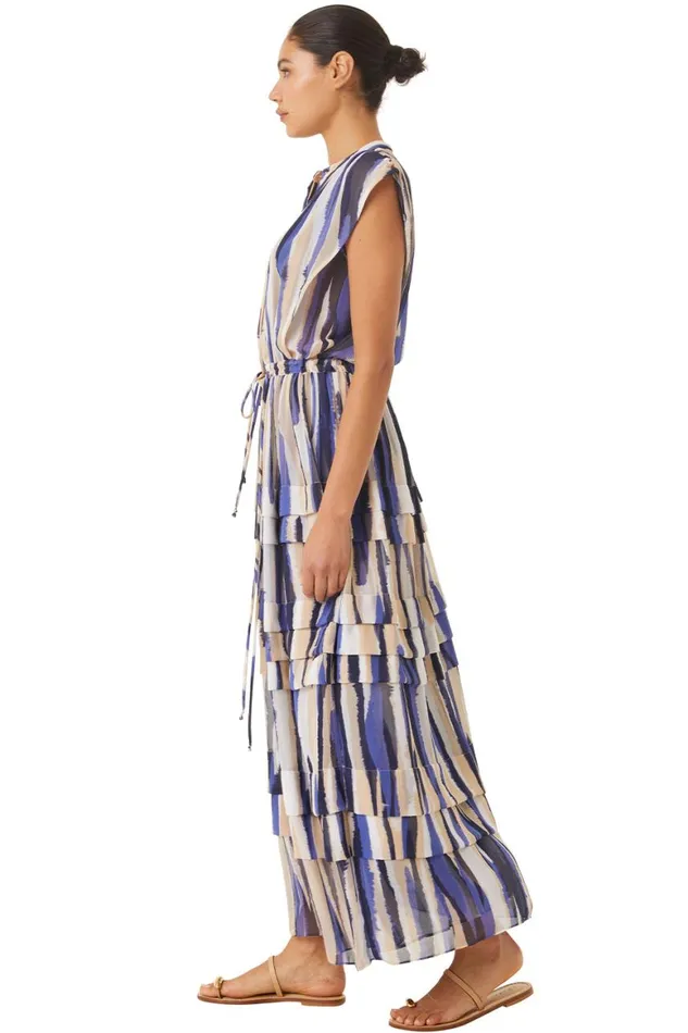 Women MISA Los Angeles Dresses ULRICHA DRESS Striped Instinct