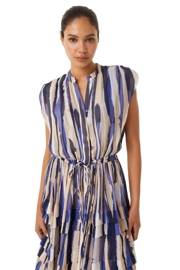 Women MISA Los Angeles Dresses ULRICHA DRESS Striped Instinct