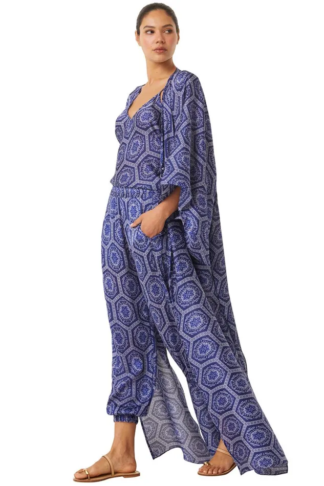 Women MISA Los Angeles Dresses VERUSCHKA ROBE Lapis Tile