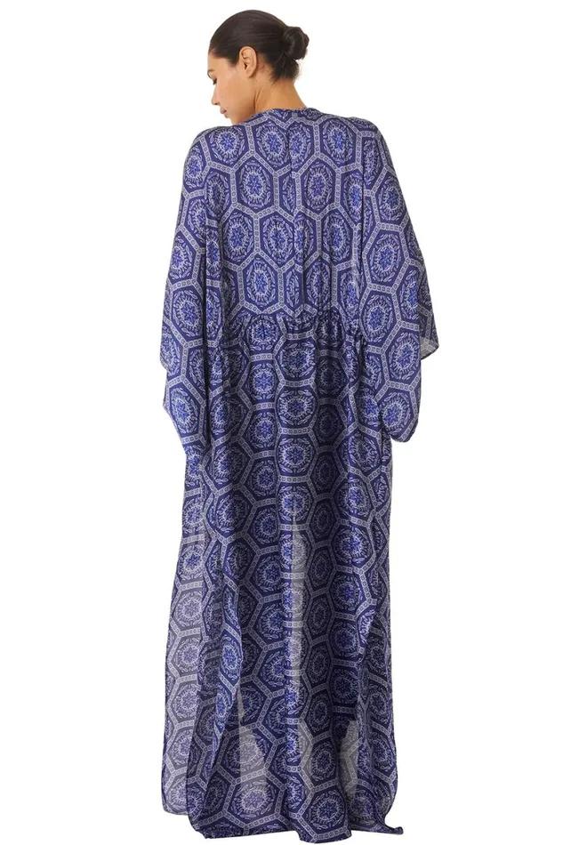Women MISA Los Angeles Dresses VERUSCHKA ROBE Lapis Tile