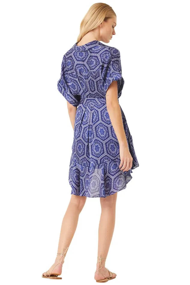 Women MISA Los Angeles Dresses VIENNA DRESS Lapis Tile
