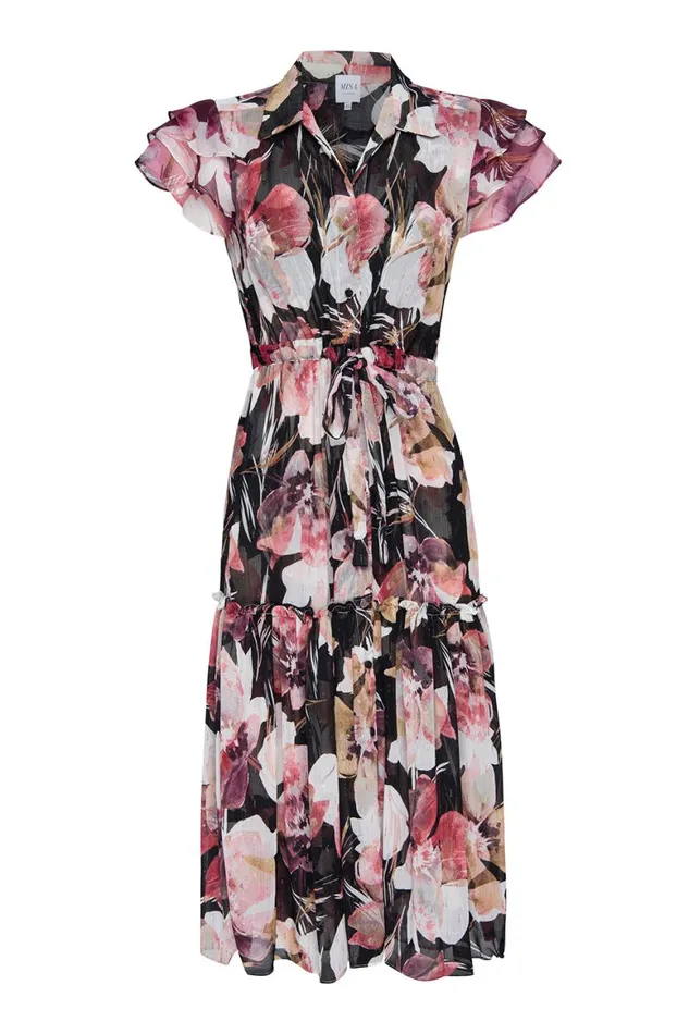 Women MISA Los Angeles Dresses VIOLA DRESS Flora Tropical Mix