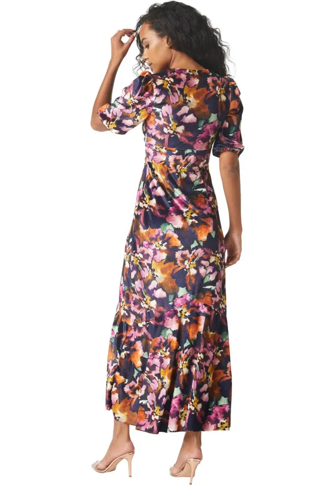 Women MISA Los Angeles Dresses WALLIS DRESS Libra Fleur Velvet