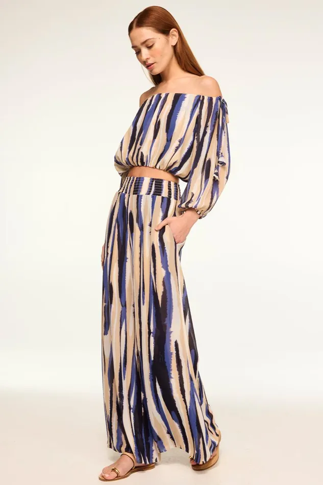 Women MISA Los Angeles Pants PIA PANT Striped Instinct