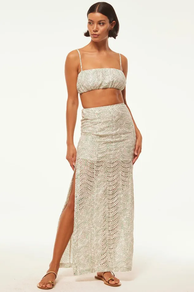 Women MISA Los Angeles Skirts and Shorts ANTONELLA SKIRT Dewdrop Eyelet