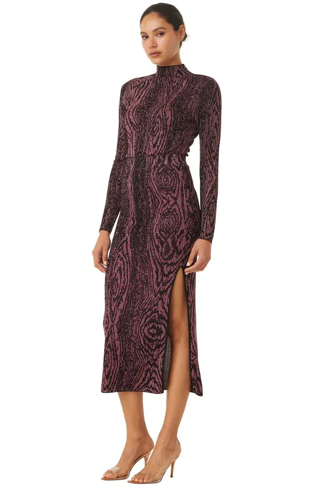 Women MISA Los Angeles Skirts and Shorts BOW SKIRT Plum