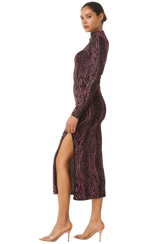 Women MISA Los Angeles Skirts and Shorts BOW SKIRT Plum