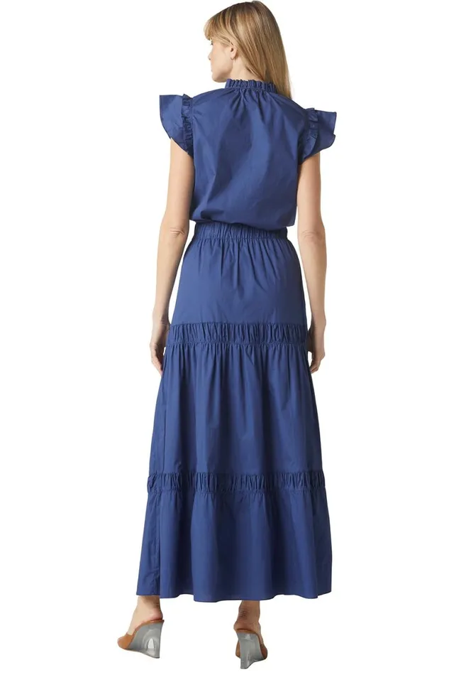 Women MISA Los Angeles Skirts and Shorts CAMPOS SKIRT Indigo Blue