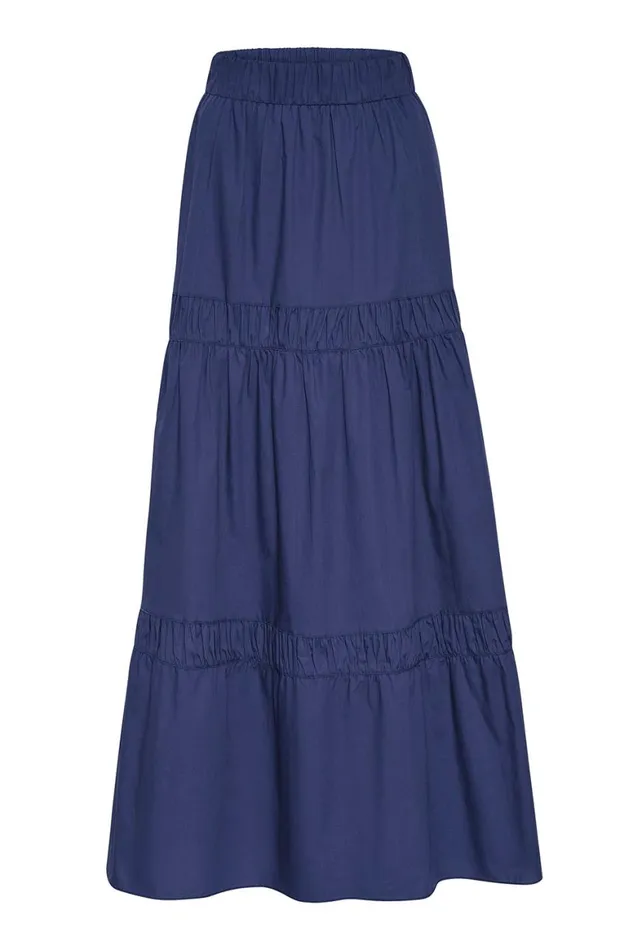 Women MISA Los Angeles Skirts and Shorts CAMPOS SKIRT Indigo Blue
