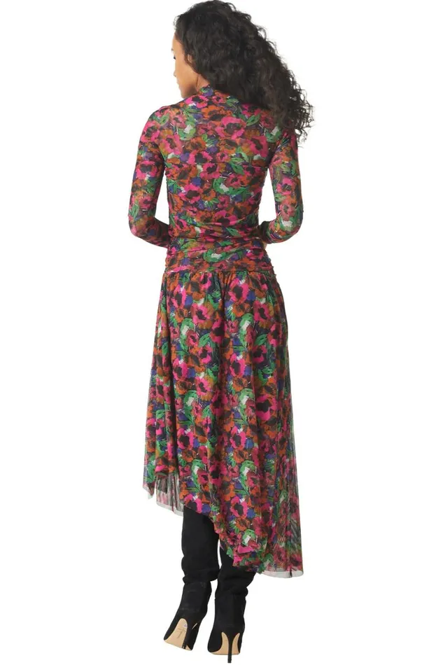 Women MISA Los Angeles Skirts and Shorts DANIA SKIRT Jewel Tone Flora