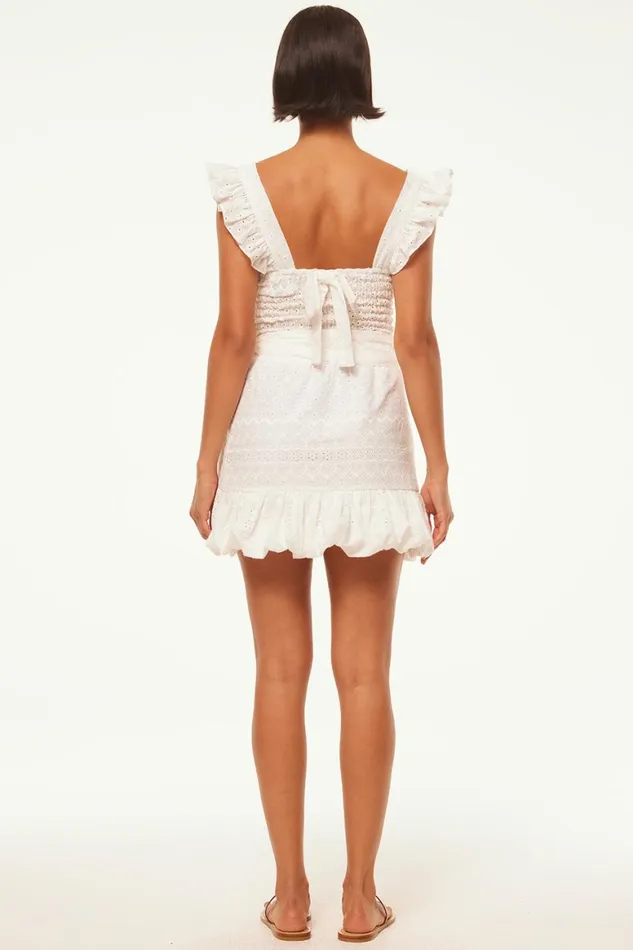 Women MISA Los Angeles Skirts and Shorts EDEN SKIRT White Eyelet