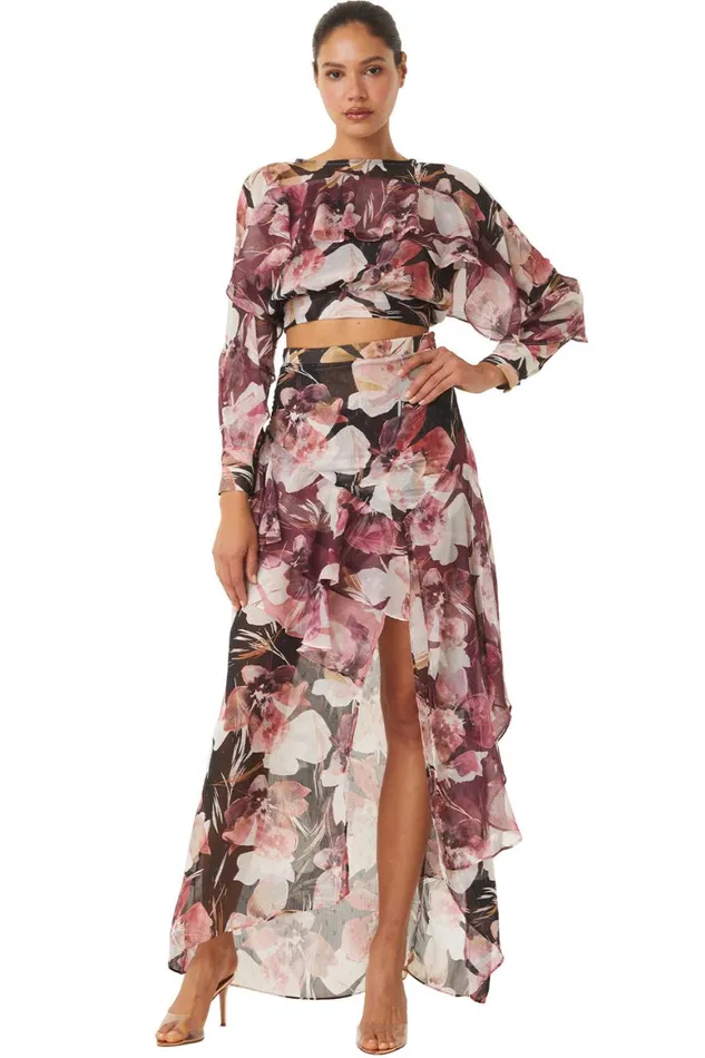 Women MISA Los Angeles Skirts and Shorts FRANCA SKIRT Flora Tropical Mix