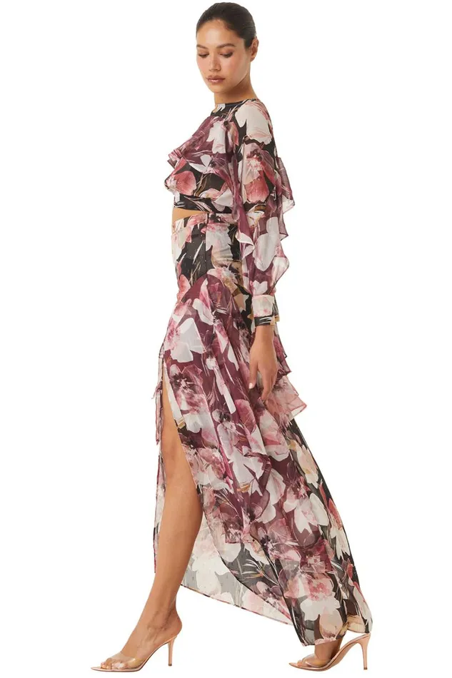 Women MISA Los Angeles Skirts and Shorts FRANCA SKIRT Flora Tropical Mix