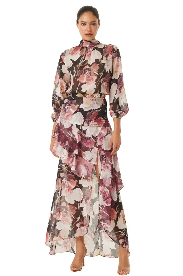 Women MISA Los Angeles Skirts and Shorts FRANCA SKIRT Flora Tropical Mix