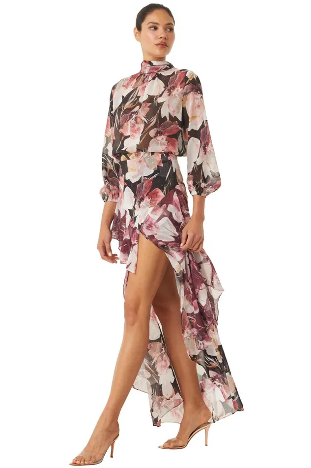Women MISA Los Angeles Skirts and Shorts FRANCA SKIRT Flora Tropical Mix
