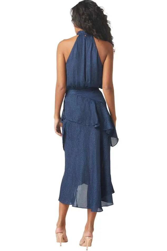 Women MISA Los Angeles Skirts and Shorts ODETTE SKIRT Cerulean Dot