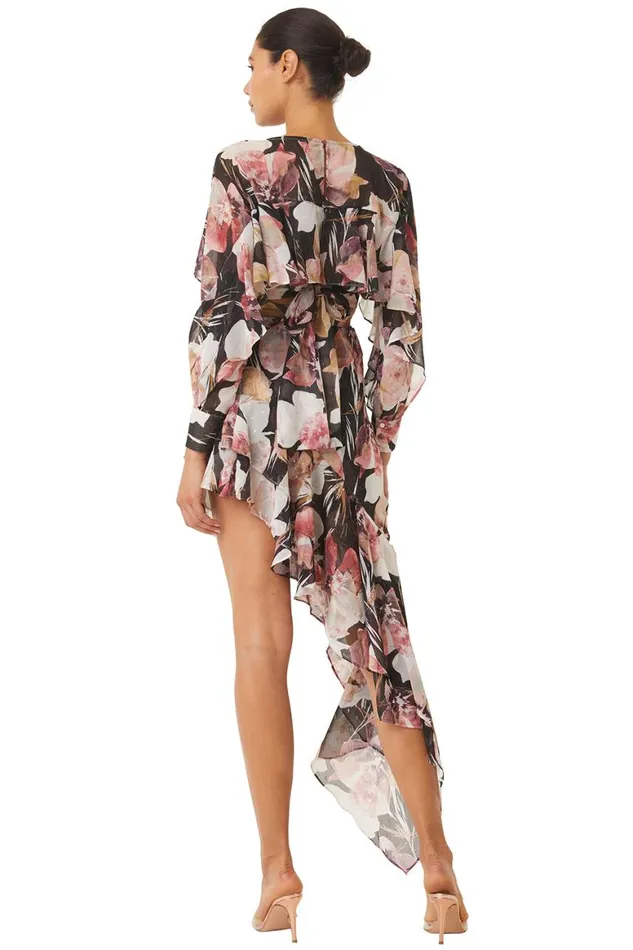 Women MISA Los Angeles Skirts and Shorts SKY SKIRT Flora Tropical Black