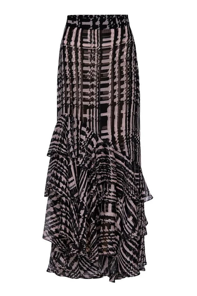 Women MISA Los Angeles Skirts and Shorts VERONIQUE SKIRT Holiday Abstraction