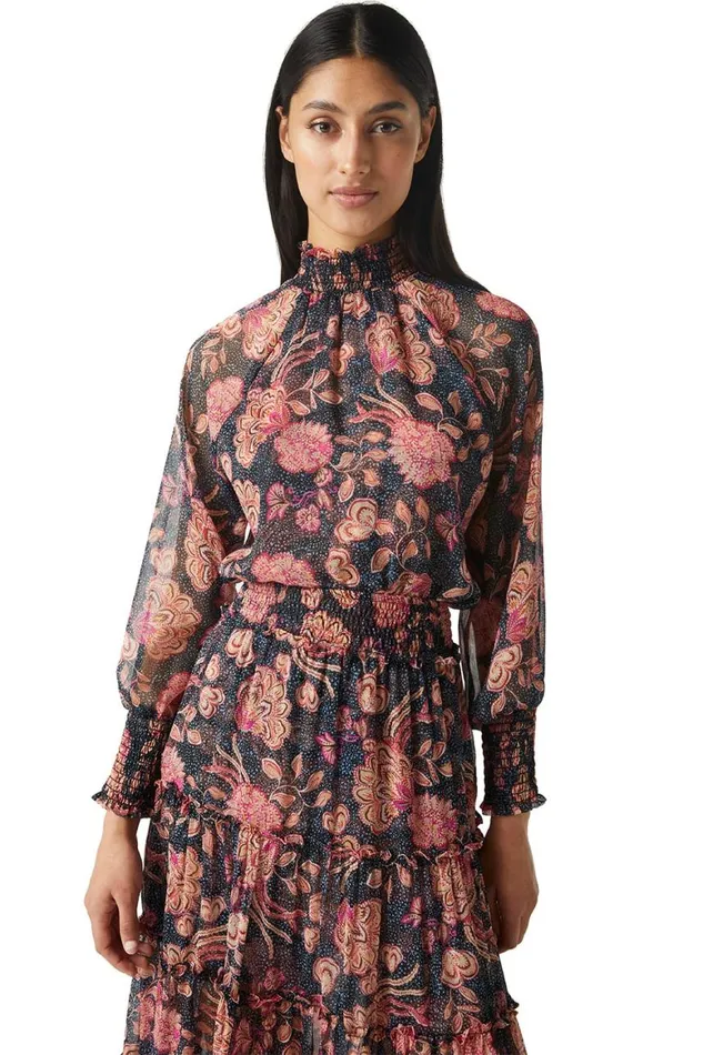 Women MISA Los Angeles Tops ALEXIS TOP Flora Dot