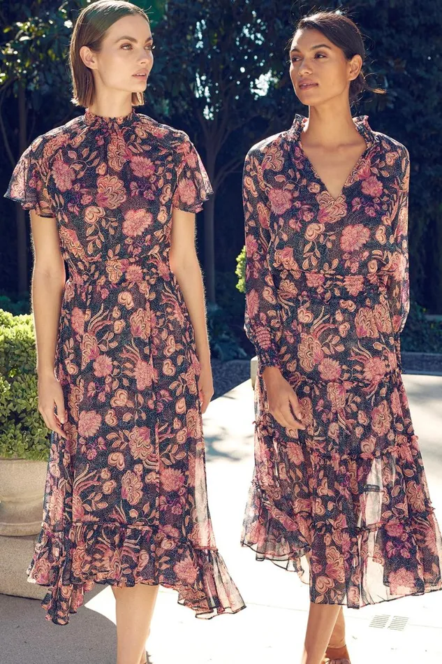 Women MISA Los Angeles Tops ALEXIS TOP Flora Dot